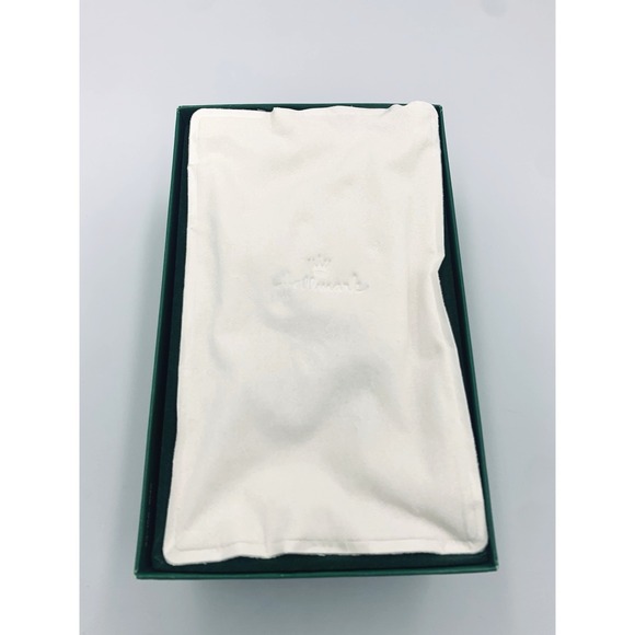 VTG 1980s Hallmark Panda Bear Candy Cane Christmas Stocking Hanger Holder In Box - Picture 9 of 9